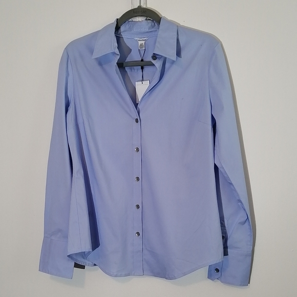 Calvin Klein Button Down Stretch Shirt  size Lg - Picture 2 of 7